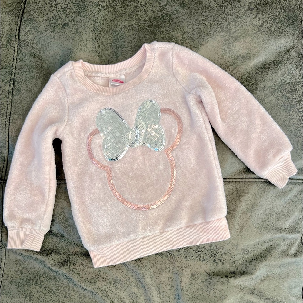 Disney Junior Minnie Mouse plush sweatshirt with sequins - 3T